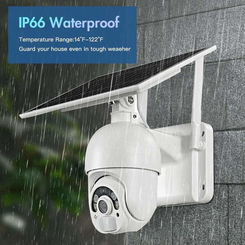 T22 1080P Full HD Solar Powered 4G Network EU Version Camera, Support PIR Alarm, Night Vision, Tw...