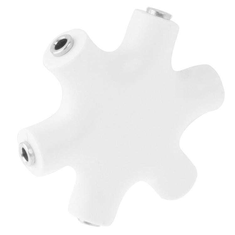 6 Ports Audio Splitter Headphone Connector, Compatible with Phones, Tablets, Headphones, MP3 Play...