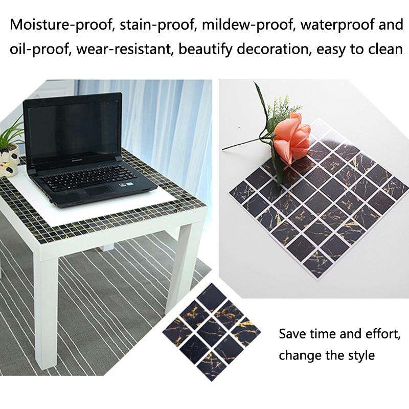 20 PCS / Set Kitchen Stove Oil-Proof Sticker Ceramic Tile Decoration Self-Adhesive Wall Sticker, ...