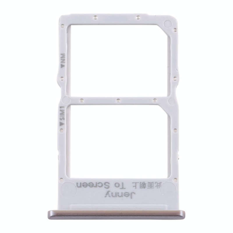 SIM Card Tray + NM Card Tray for Huawei P40 Lite (Silver)