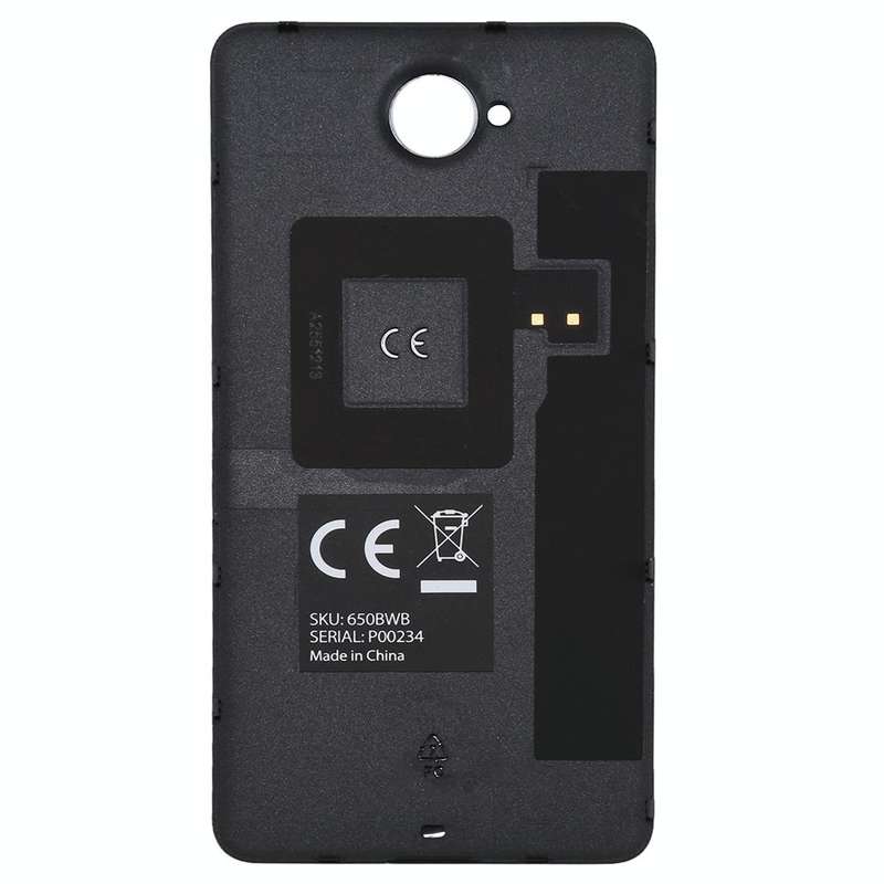 For Microsoft Lumia 650 Wood Texture Battery Back Cover with NFC Sticker