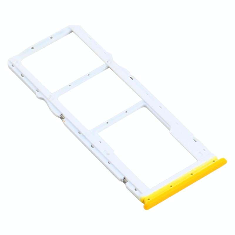 SIM Card Tray + SIM Card Tray + Micro SD Card Tray for Xiaomi Poco M3 M2010J19CG M2010J19CI (Yellow)