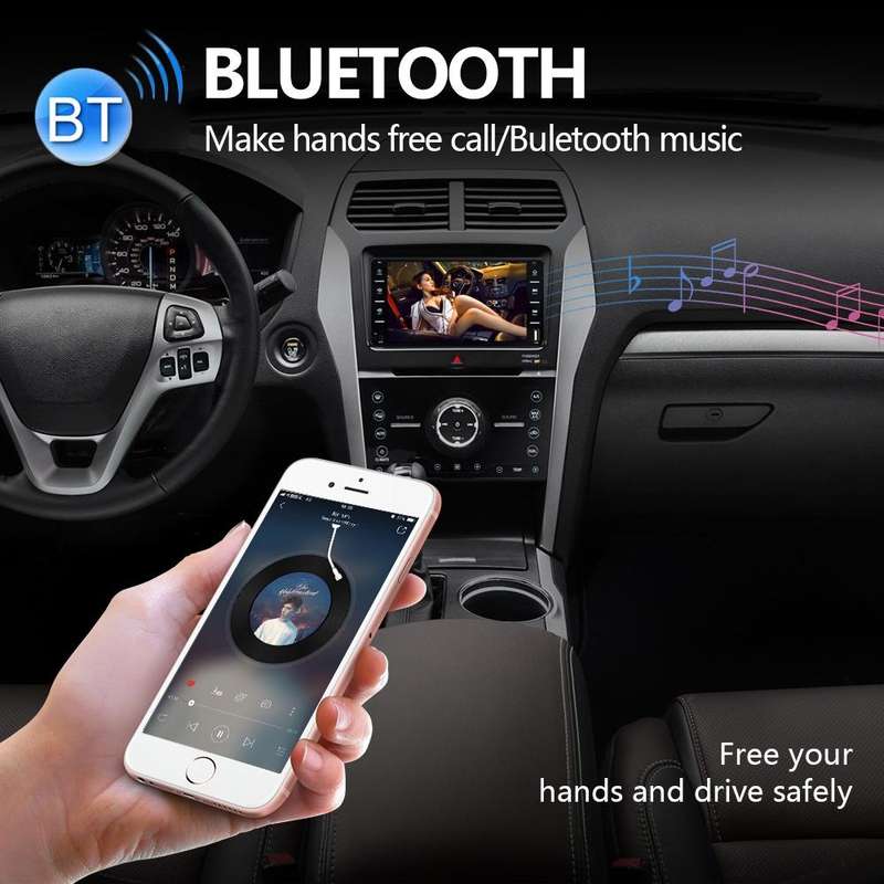 848V 16 7 inch Multi-touch Screen Car GPS Navigator, Support TF Card / USB / AUX / MP5 Player / A...