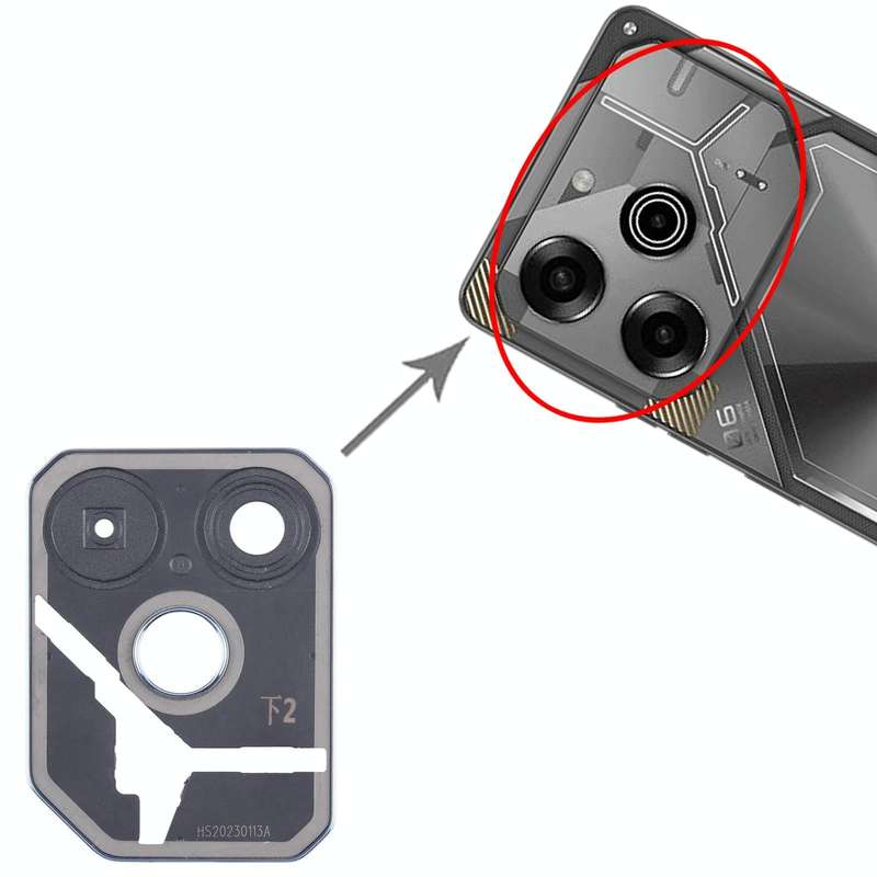 For Tecno Pova 6 Original Rear Camera Frame (Blue)