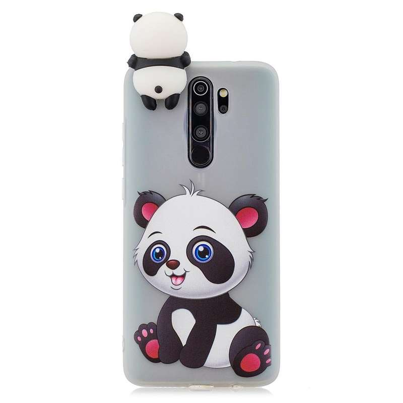 For Xiaomi Redmi Note 8 Pro Shockproof Cartoon TPU Protective Case(Panda)