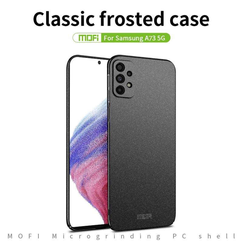 For Samsung Galaxy A73 5G MOFI Fandun Series Frosted PC Ultra-thin All-inclusive Phone Case(Blue)