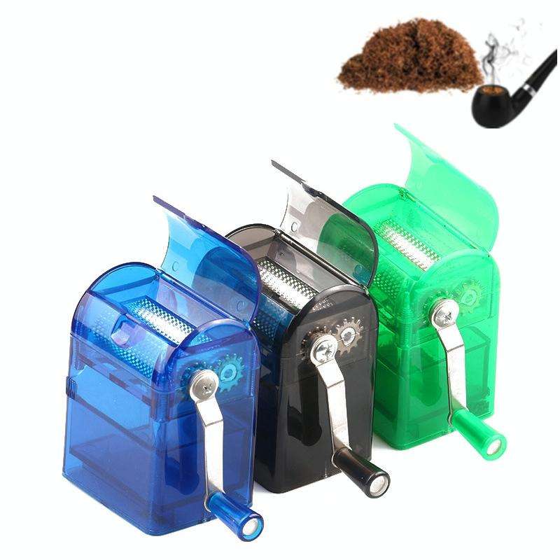 MYQ-053 Hand-cranked Cigarette Grinder Cigarette Puller Plastic Drawer Grinder(Blue)