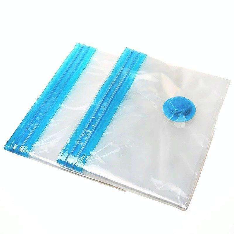 3 PCS Hot Vacuum Bag Storage Organizer Transparent Border Foldable Extra Large Seal Compressed Tr...