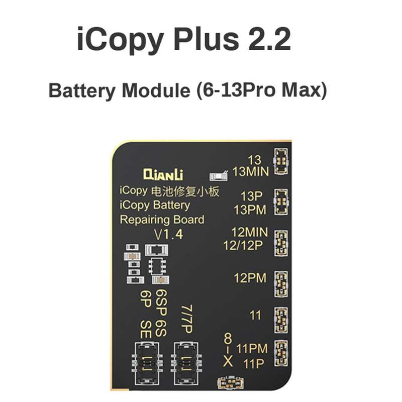 For iPhone 6 - 13 Pro Max Qianli iCopy Plus 2.2 Repair Detection Programmer, Model:Battery Module