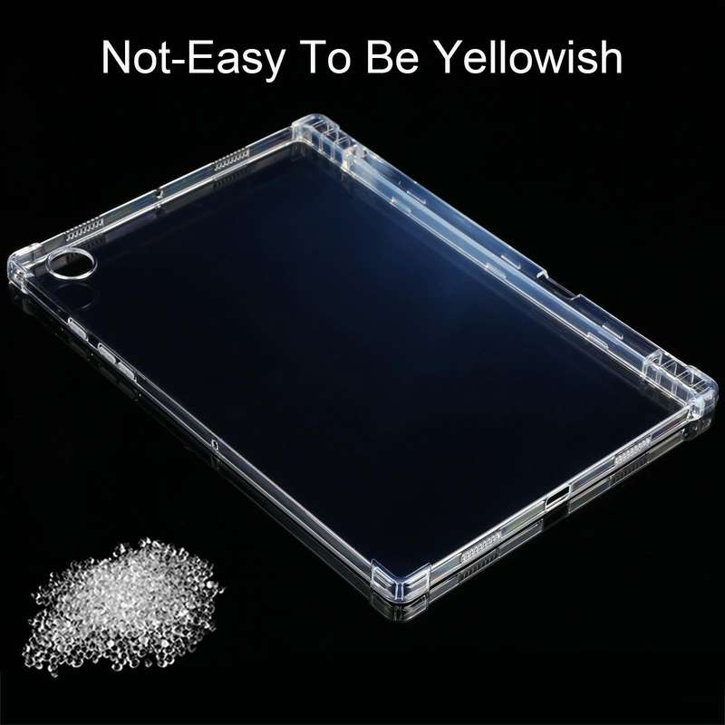 For Samsung Galaxy Tab A8 2021 0.75mm Transparent TPU Tablet Case with Pen Slot