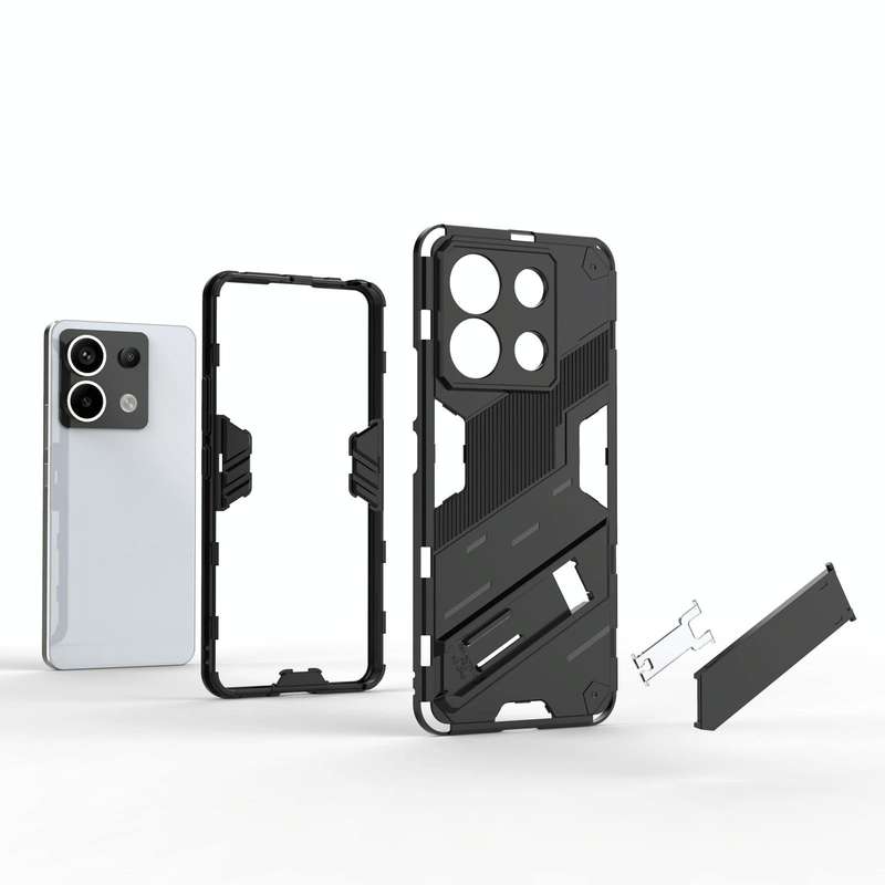For Xiaomi Redmi Note 13 Pro+ Punk Armor 2 in 1 PC + TPU Phone Case(White)