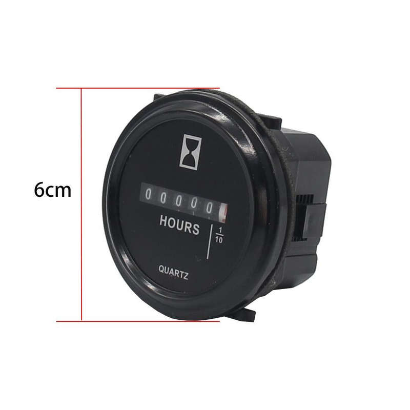 Mechanical Chronograph Marine Boat Engine Round ACDC Truck Chrono Hour Meter