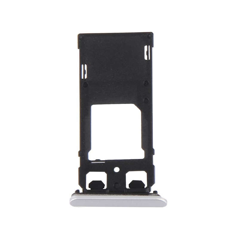 SIM Card Tray + Micro SD / SIM Card Tray + Card Slot Port Dust Plug for Sony Xperia X (Dual SIM V...