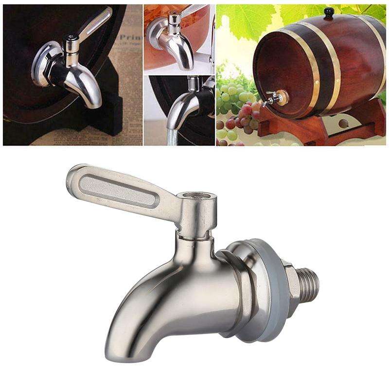 Drink Dispenser Beverage Wine Barrel Tap Spigot Stainless Steel Coffee Juice Faucet
