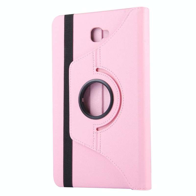 For Galaxy Tab A 10.1 / T580 Litchi Texture Horizontal Flip 360 Degrees Rotation Leather Case wit...