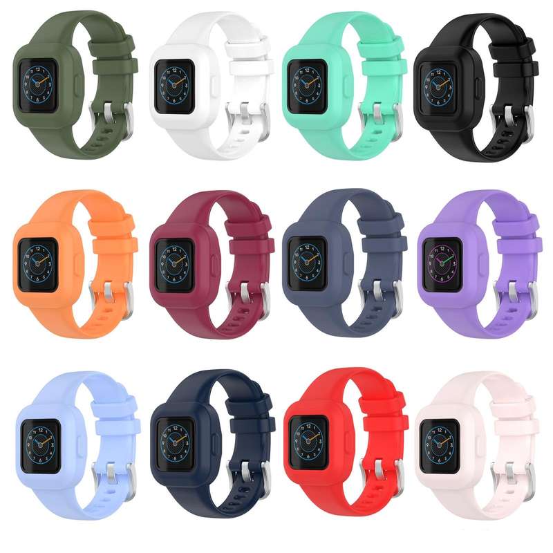 For Garmin Vivofit JR3 Silicone Pure Color Watch Band(Black)