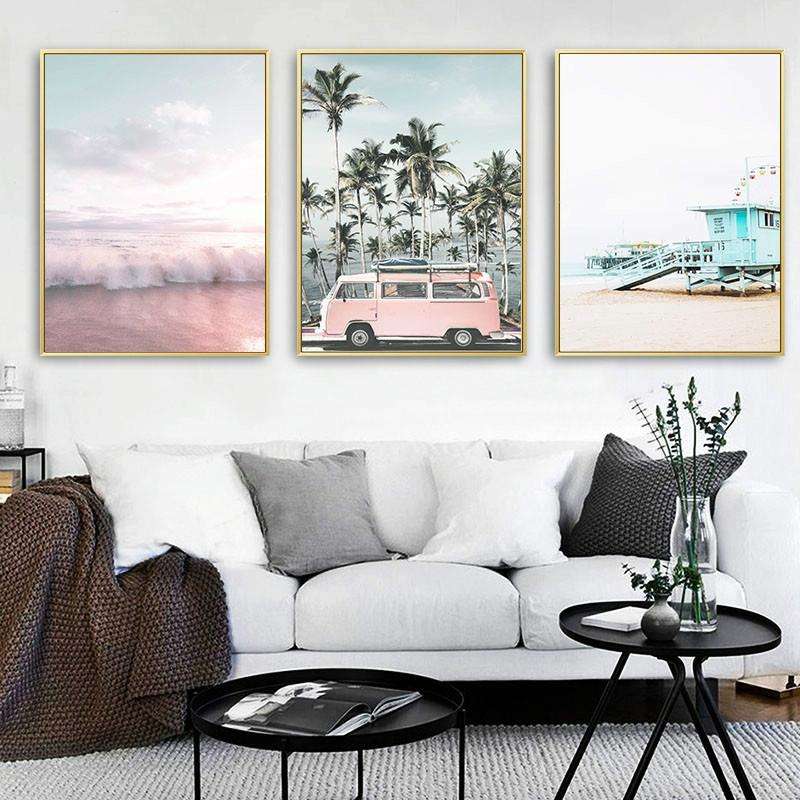 Ocean Landscape Canvas Poster Decoration Home Painting Art Paintings Frameless Painting Core, Siz...