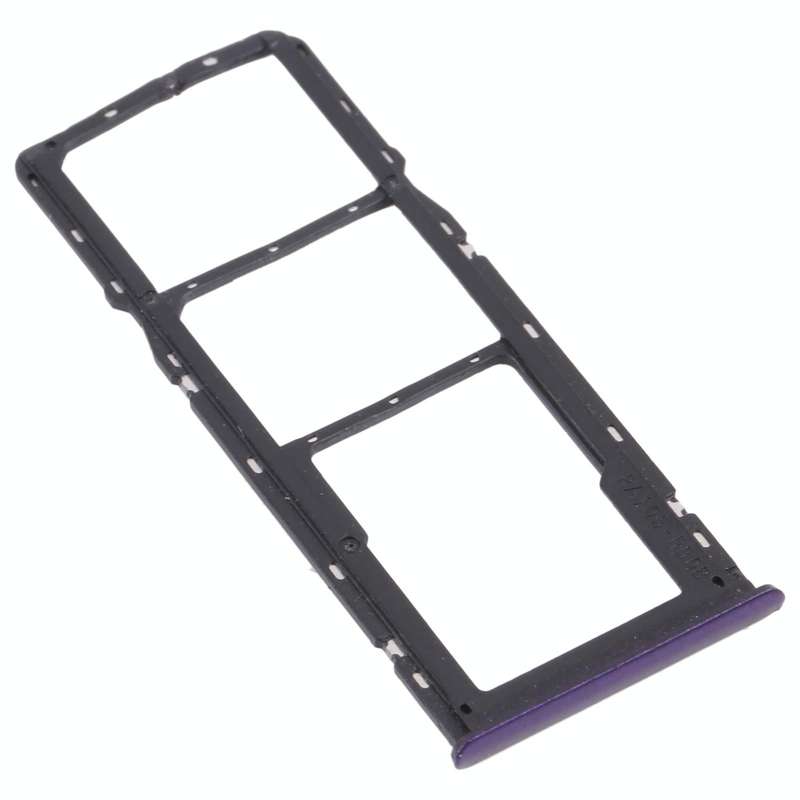 For OPPO Realme 5  SIM Card Tray + SIM Card Tray + Micro SD Card Tray (Purple)