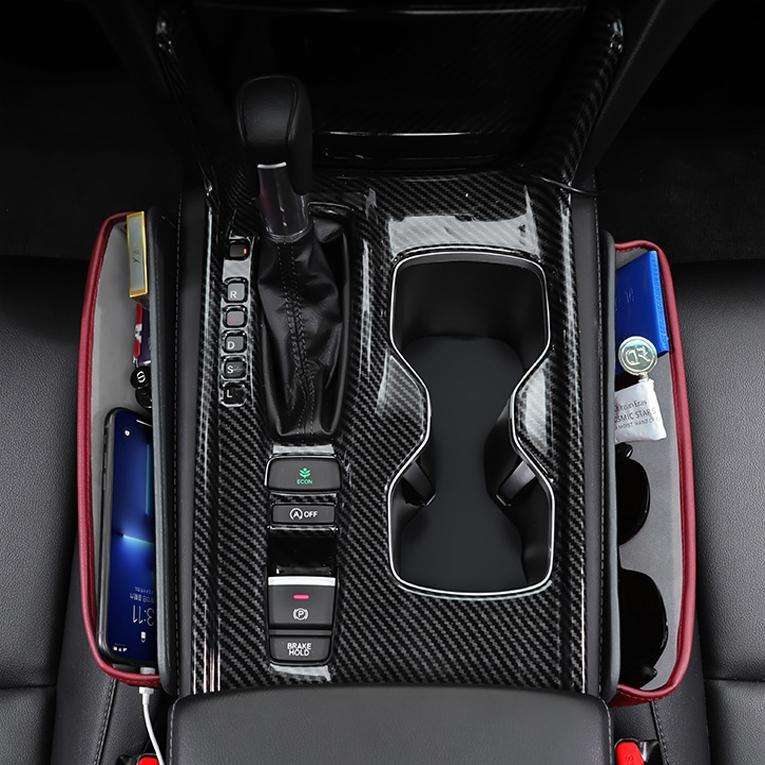 SUSISUN 049 Multifunctional Car Seat Slit Storage Box, Color: Brown