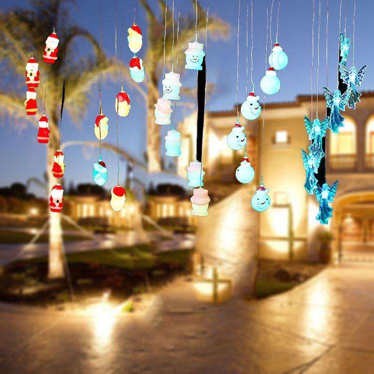 Solar Christmas Wind Chime Lights Outdoor Waterproof Colorful Decoration(D-008)