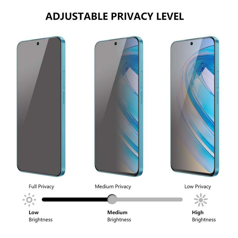 For Honor X8A ENKAY 28 Degree Anti-peeping Tempered Glass Full Screen Film