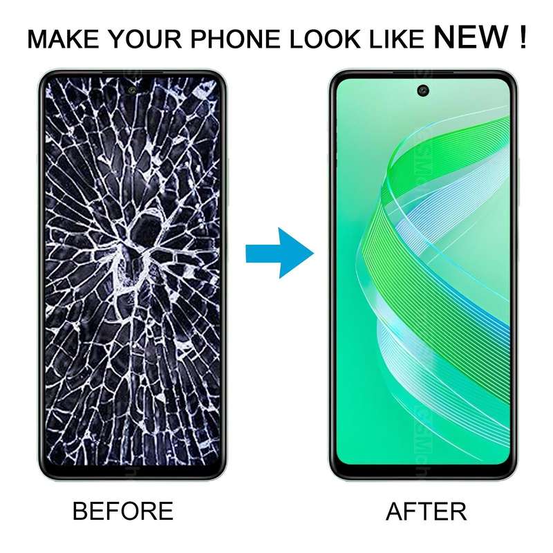 For Infinix Smart 8 X6525 OEM LCD Screen with Digitizer Full Assembly