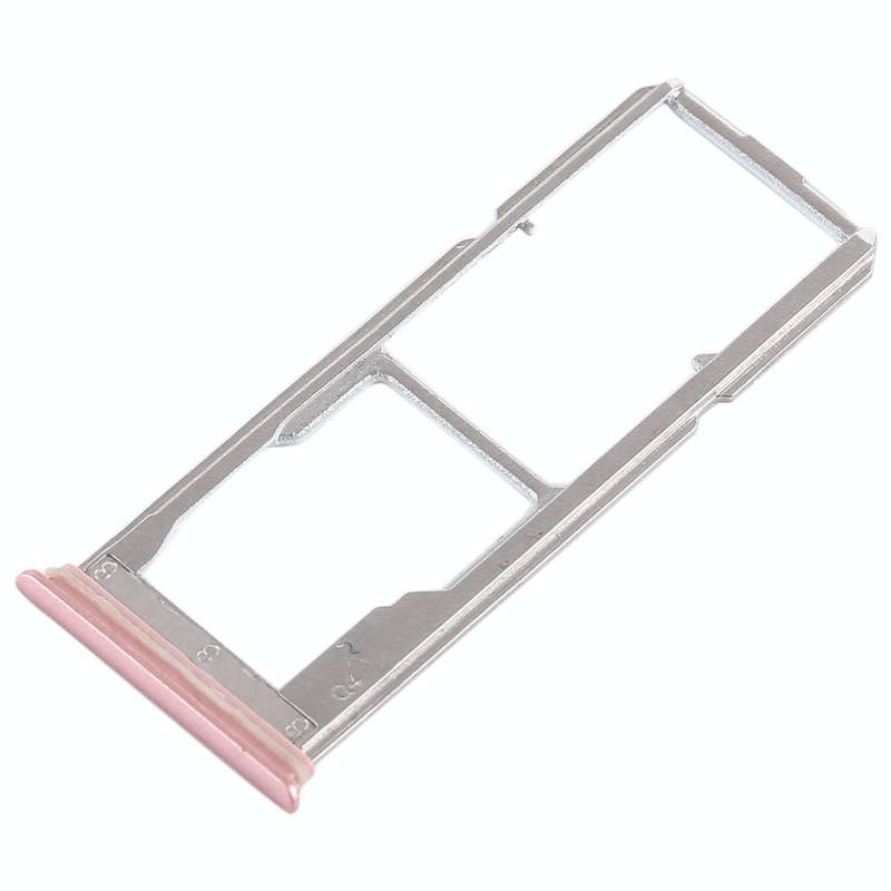 For Vivo Y75 2 x SIM Card Tray + Micro SD Card Tray (Rose Gold)
