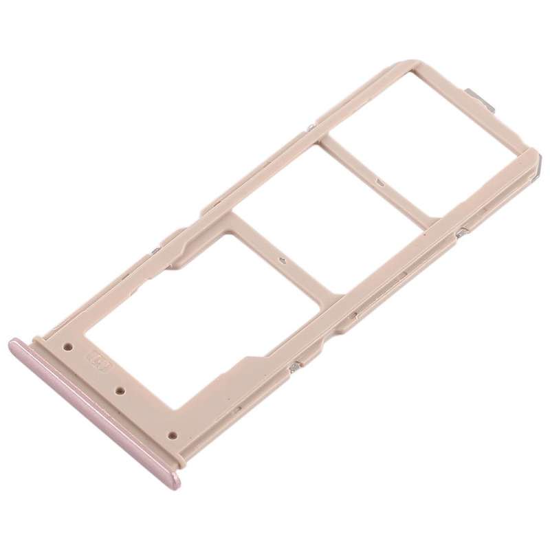 For Vivo Y71 2 x SIM Card Tray + Micro SD Card Tray (Rose Gold)