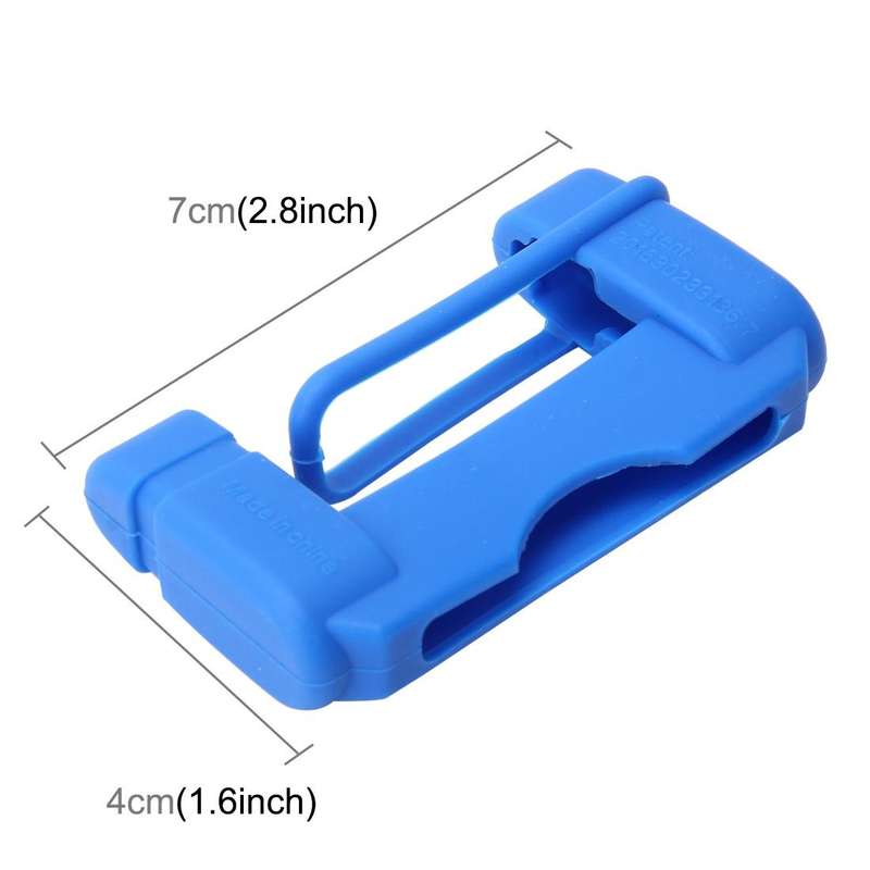 Universal Adjustable Car Seat Belt Buckle Plug Protective Cover Case Seat Belt Buckle(Blue)