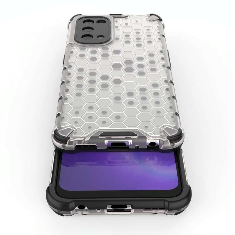 For Oppo Reno5 5G Shockproof Honeycomb PC + TPU Case(Green)