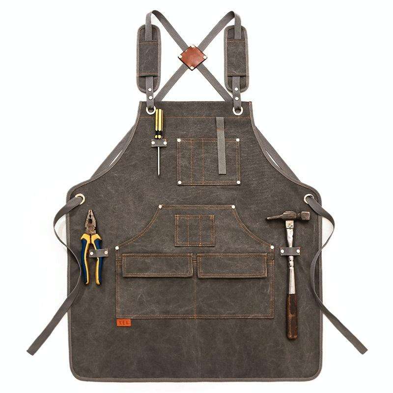 Canvas Apron Barber Roasting Cafe Gardening Woodworking Men And Women Canvas Work Clothes, Specif...