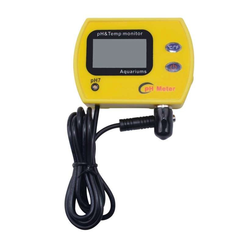 PH Tester Durable Acid Meter Swimming Pool Temperature Monitor With Backlight, Plug Type: EU Plug
