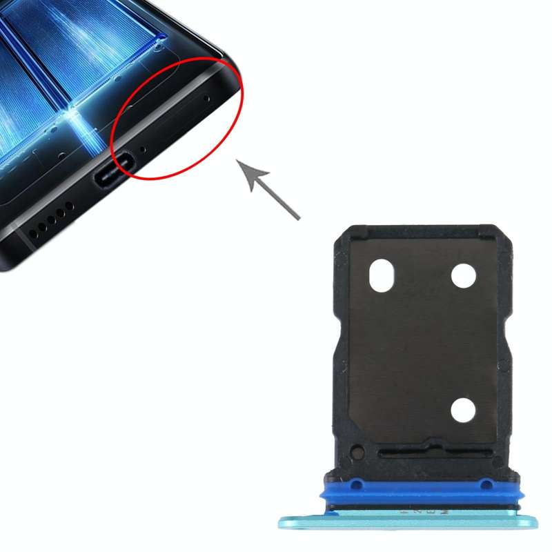 For vivo X80 SIM Card Tray + SIM Card Tray (Green)