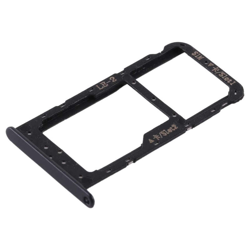SIM Card Tray + SIM Card Tray / Micro SD Card for Huawei Honor 9 Lite(Black)