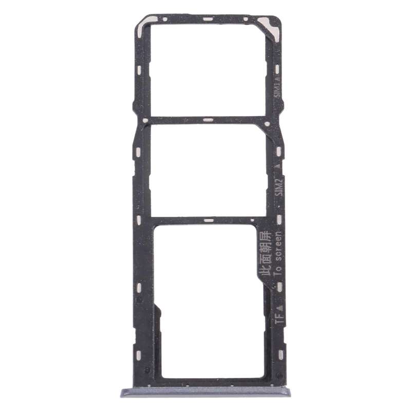For OPPO Realme 6  SIM Card Tray + SIM Card Tray + Micro SD Card Tray (Black)