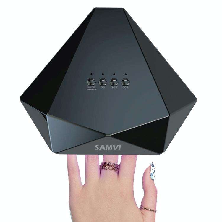 SAMVI 48W Intelligent Diamond Nail Lamp Double Light Source Infrared Sensation Quick Dry Nail Pho...