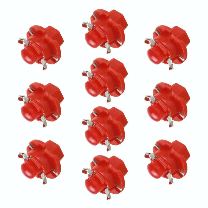 10 PCS B8.4 0.2W DC12V Wedge Instrument Panel COB LED Light Dashboard Gauge Cluster Indicator Lam...
