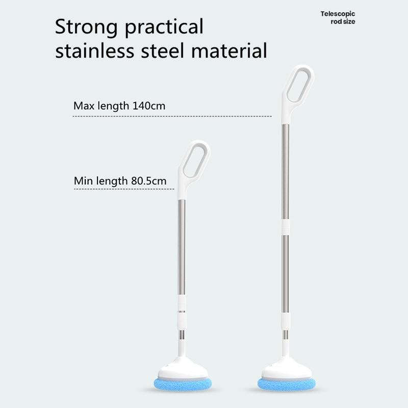 Wireless Electric Intelligent Telescopic Glass Wipe Window Cleaner (White)