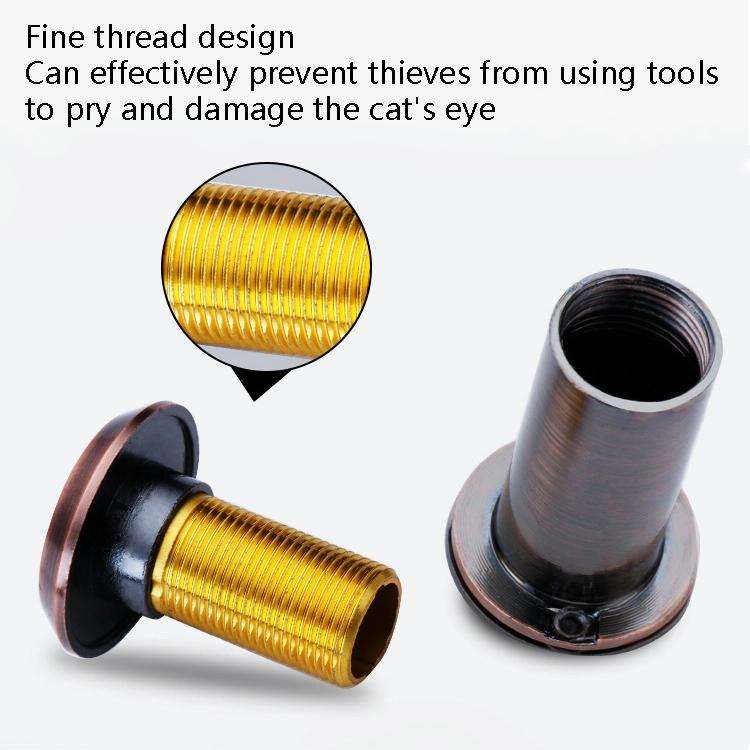 2 PCS Security Door Cat Eye HD Glass Lens 200 Degrees Wide-Angle Anti-Tiny Hotel Door Eye, Specif...