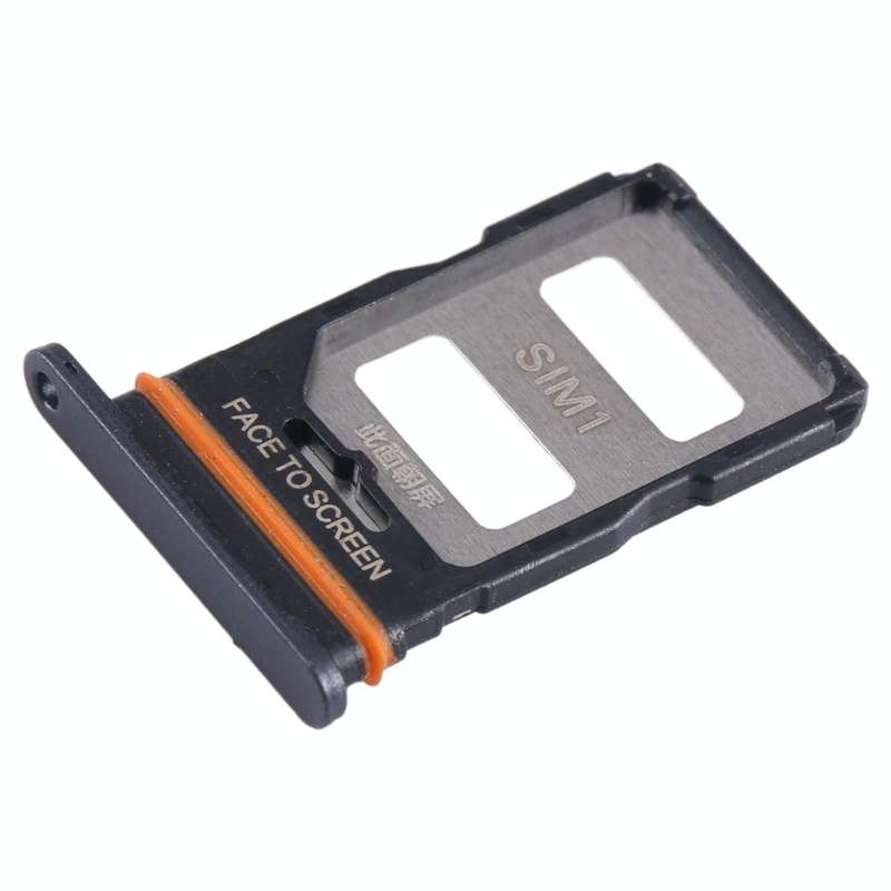 For Xiaomi Redmi Note 12T Pro SIM Card Tray + SIM Card Tray (Black)