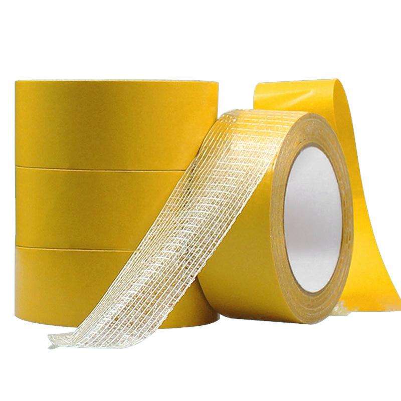 20mmx50 m Double-sided Fiberglass Grid Sticky Adhesive Fiber Transparent Mesh Tape
