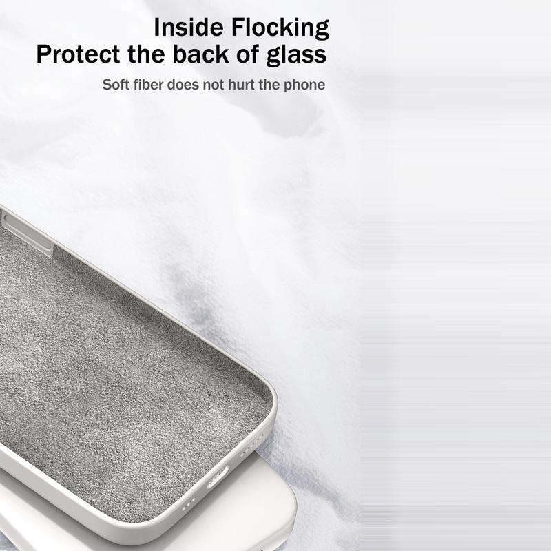 For Samsung Galaxy S20 FE Solid Color Imitation Liquid Silicone Straight Edge Dropproof Full Cove...