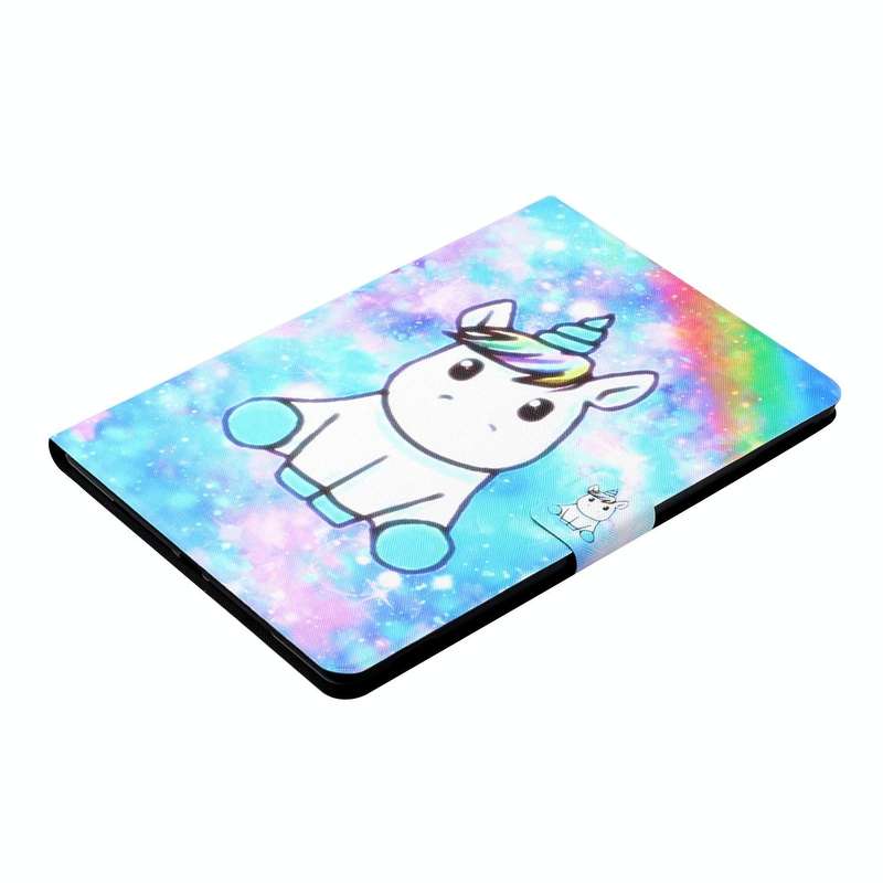 For Samsung Galaxy Tab A 10.1 2019 T515/T510 Colored Drawing Horizontal Flip Leather Case with Ho...
