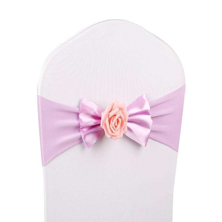 Wedding Chair Cover Sash Satin Fabric Bow Tie Ribbon Band Decoration Hotel Wedding Party Ceremony...