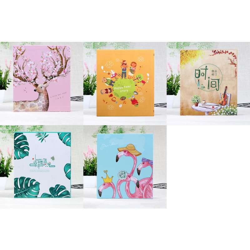 6 inch 200-Pieces Plastic 4D Photo Albums Interstitial Large-Capacity Album(5190-10)