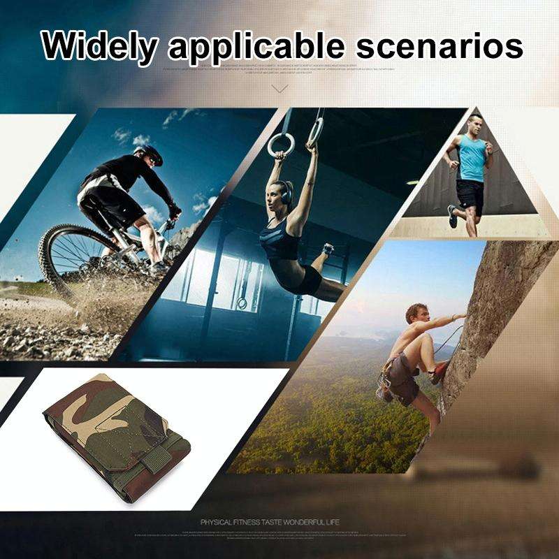 Stylish Outdoor Water Resistant Fabric Cell Phone Case, Size: approx. 17cm x 8.3cm x 3.5cm (Coyot...