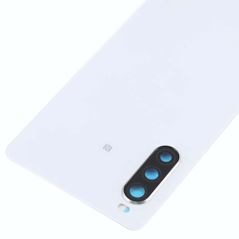 Original Battery Back Cover with Fingerprint for Sony Xperia 10 II(White)