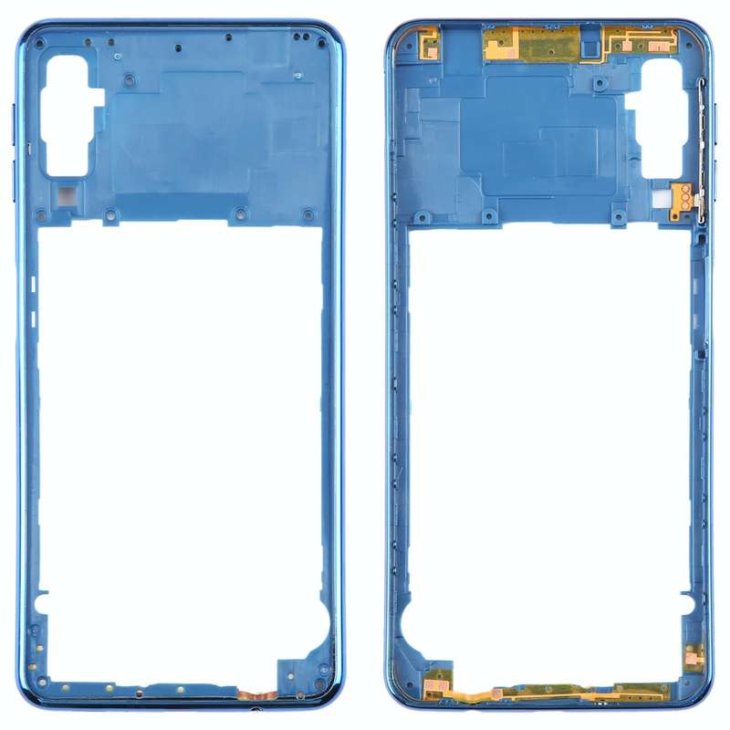 For Samsung Galaxy A7 2018 SM-A750 Middle Frame Bezel Plate (Blue)