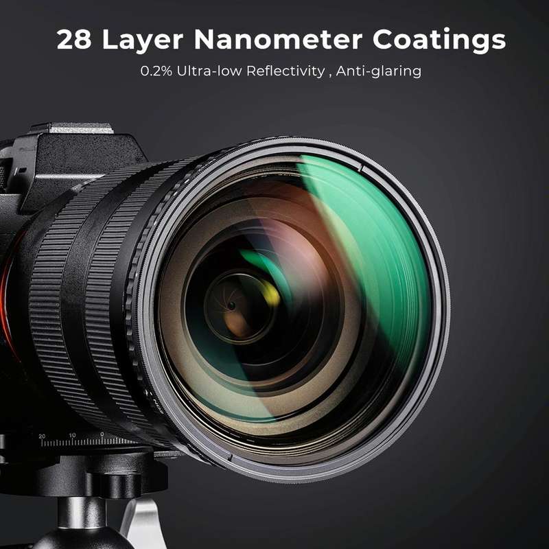 K&F CONCEPT KF01.1135 82mm ND2 To ND32 Variable Fader ND Filter Neutral Density Filter