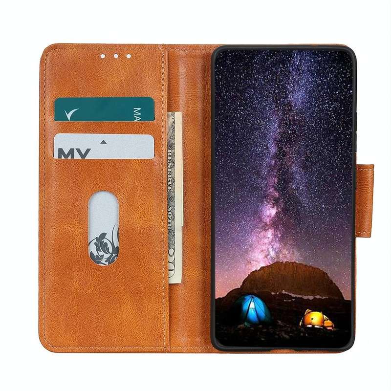 For Samsung Galaxy A33 5G Mirren Crazy Horse Texture Horizontal Flip Leather Phone Case with Hold...